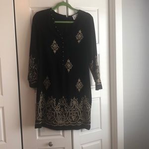 Beaded black Yoana Baraschi Blue Dress